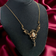 Antique Victorian 14K Gold Seed Pearl Lavalier Necklace