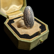 Sterling Silver Ring Navajo Signed Lutricia Yellowhair