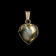 10K Yellow Gold Etched Heart Photo Locket / Pendant