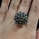 14K White Gold Sapphire Cluster & Cocktail Ring Size 8