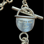 Sterling Silver Lapis Lazuli Chain with T-Bar Clasp (Cynthia Ryan?)