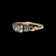18K Yellow Gold Art Deco Diamond Engagement Ring Size 8