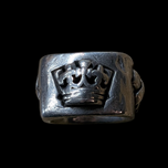 Sterling Silver Designer MetalSmiths Crown, Heart, Rose & Sparrow Statement Band Size 10