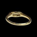 14K Yellow Gold Cushion Cut Citrine Ring Size 5 3/4