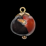 Antique 9CT Yellow Gold Mounted Peruvian Good Luck Wairuru Seed Charm / Pendant