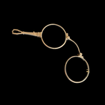 Antique Sterling Silver Folding Lorgnette Folding Opera Glasses