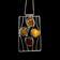 Large Rectangular Sterling Silver Variety of Amber Statement Necklace