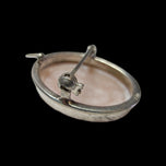 .800 Silver Right Facing Cameo Brooch with Bail Loop