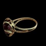 10K Yellow Gold Synthetic Ruby Birks Ring Size 7.5