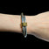 Mexico Sterling Silver Double Banded Cuff Bracelet with Brass Accents