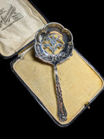 Antique Late 1800s Sterling Silver Bon-Bon Spoon