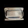 Sterling Silver Brutalist / Modernist Double Band with Brushed Face Statement Ring Size 6 3/4