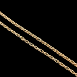 9CT Yellow Gold Victorian Long Guard / Muff Chain Layered Necklace