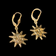 10K Yellow Gold Smiling Golden / Waking Sun Earrings