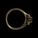 14K Yellow Gold Sapphire & Diamond Ring Size 6 3/4