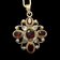 FNA Sterling Silver & Garnet Pendant Necklace
