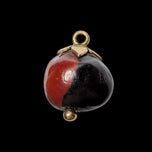 Antique 9CT Yellow Gold Mounted Peruvian Good Luck Wairuru Seed Charm / Pendant