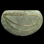 14K Yellow Gold Anchor / Mariner Link Chain Necklace