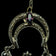 Mimi Shulman Tokens of Gilt Art Nouveau Chandelier / Lavalier Necklace Gilt Silver OOAK