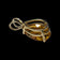 14K Yellow Gold Pear Cut Natural Citrine Pendant