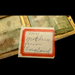 Antique Victorian Era Etched Brass Needle / Stamp Case from England British Lion