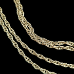 9CT Yellow Gold Prince of Wales Style Link Chain 35" Necklace Vintage