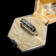 10K Yellow Gold & White Gold Art Deco Diamond Band Ring Size 6 3/4