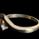 10K Yellow Gold Emerald & Diamond Twist Ring Size 6.5