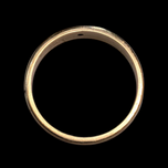 10K Yellow Gold and Diamond Etched Estate Ring / Band Size 5 3/4