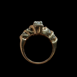 14K Yellow Gold Diamond Set Ring Size 4.5 - Appraisal Report Available