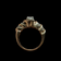 14K Yellow Gold Diamond Set Ring Size 4.5 - Appraisal Report Available