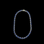 Sterling Silver & Lapis Lazuli Gemstone Panel Link Necklace