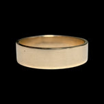 10K Yellow Gold Flat Edged Simple Band Size 5 3/4 5mm