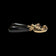 14K Yellow Gold Onyx Drop Stud Earrings