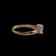 14K Gold Triangle Cut Purple CZ Ring Size 5.5