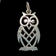 10K Yellow Gold Owl Charm or Pendant for Bracelet or Necklace