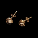 10K Yellow Gold Knot Earrings