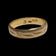 22K Etched Yellow Gold Band 4.1mm Size 5 3/4