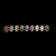 Silver Multi Specimen Panel Bracelet with Cabochon Stones