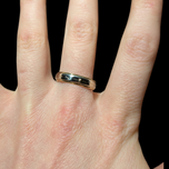 14K Yellow & White Gold Stamped Bevel Band Sunburst / Starburst Size 8 1/4