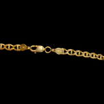 14K Yellow Gold Flat Mariner Link Chain 26" x 3mm Necklace