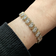 10K Yellow Gold & Natural Diamond Tennis Bracelet With Safety Clasp