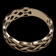 9K Yellow Gold Open Work Braided Celtic Knot Band Ring Size 8.5