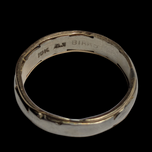 18K Yellow & White Gold Two Tone Birks Band Ring Size 6 1/4