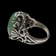 Sterling Silver & Aventurine Ring Size 5 3/4