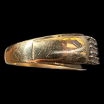 10-14K Yellow Gold Men's Diamond Cluster Ring Size 8 3/4