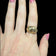 10K Yellow Gold Brushed / Etched Dome Ring Size 7