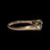 Antique 10K Gold Green Garnet Doublets & Seed Pearl Ring Size 5.5