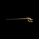14K Yellow Gold Lily of the Valley Leaf & Flowers Seed Pearl Stick Pin