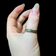 18K Gold & Black Enamel Band Ring Size 9.5 Unisex